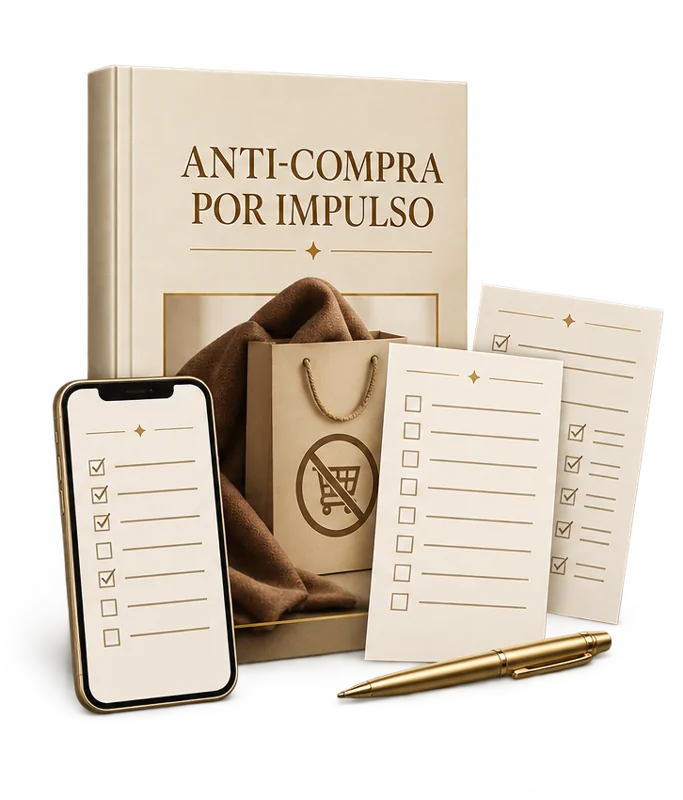 Mockup do Checklist Anti-Compra por Impulso